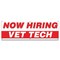 Signmission Now Hiring Vet Tech Banner Apply Inside Accepting Application Single Sided B-72-30319 - alternate 1